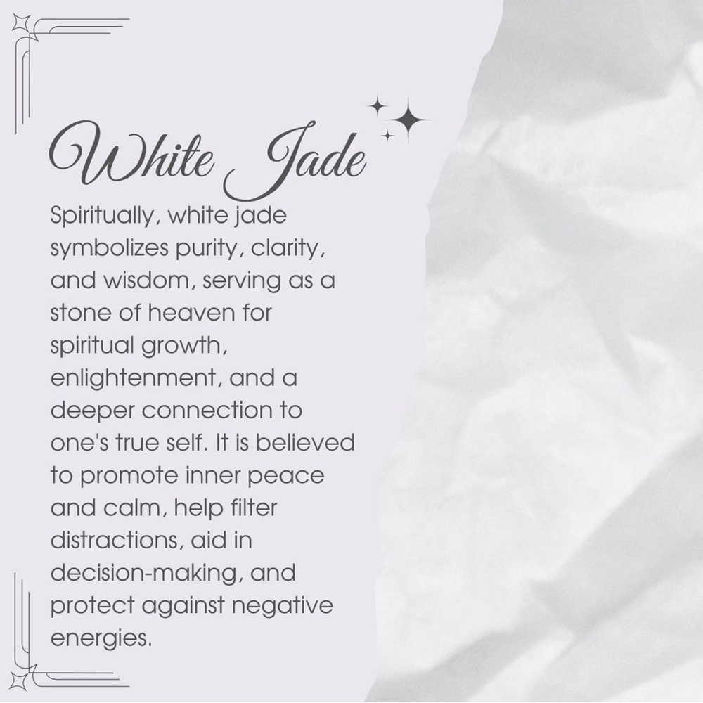 White Jade Rabbit Crystal Figurine - Picture 4 of 4